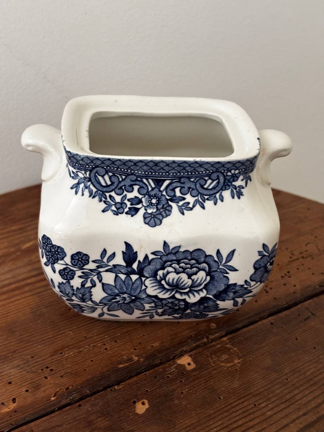Sugar bowl in English porcelain Enoch Wedgwood Asiatic Pheasants