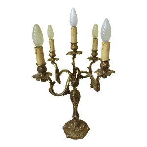Chandelier en bronze, XX ème siècle