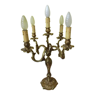 Bronze candlestick, twentieth century