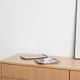 Plateau en acier inoxydable, design danois, années 1970, fabriqué au Danemark