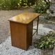 Vintage desk with curtain – wood – side shelf