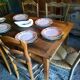 Bresse farmhouse table in walnut