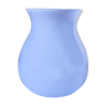Vase boule en opaline bleu