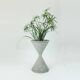 gray spindel PLANT POT mid century architectural planter Anton Bee and willy guhl 1950s