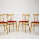 Set of four dining chairs/Tatra Pravenec, 1970's.