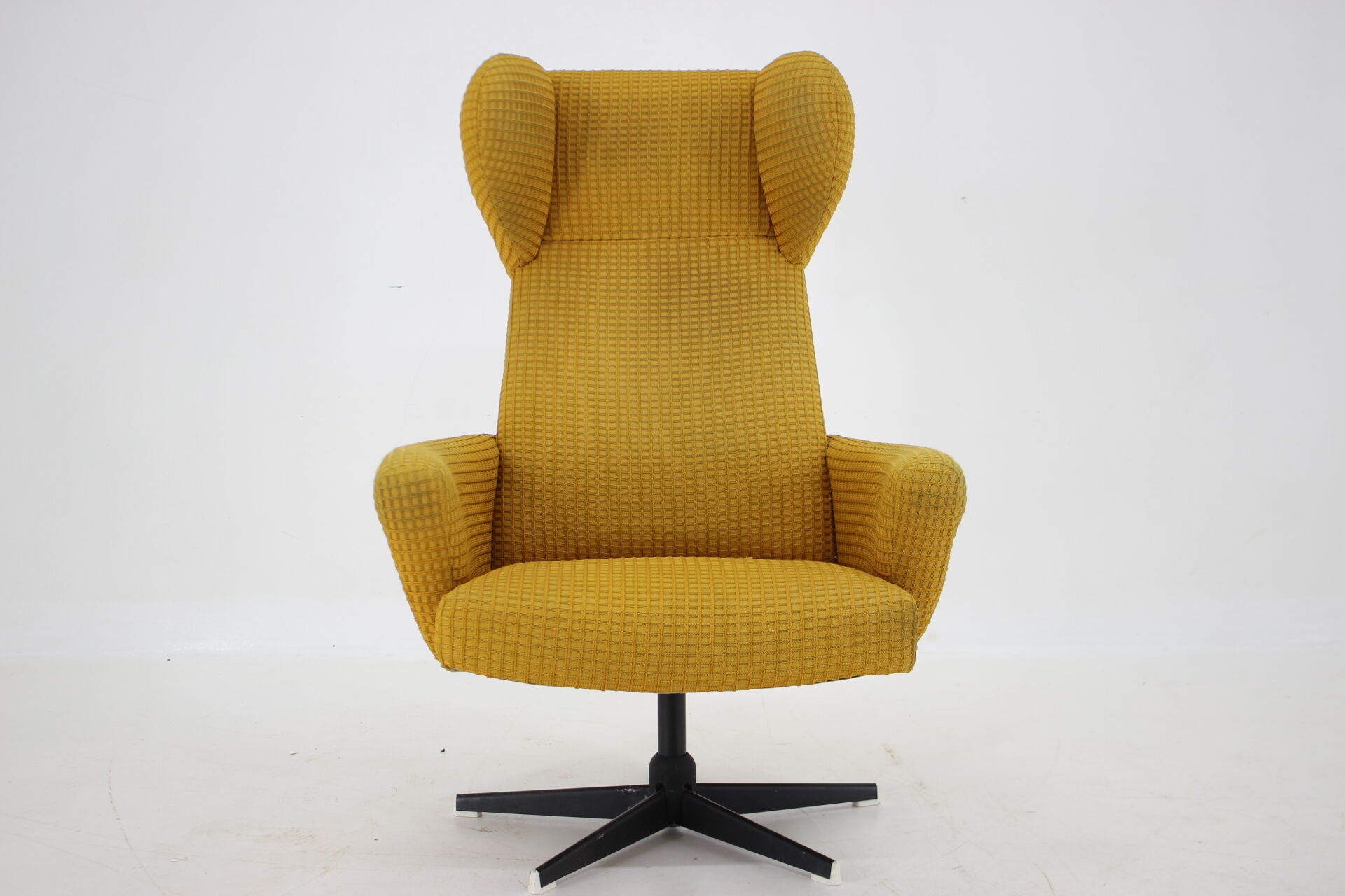 1970s Swivel Wing Chair, Czechoslovakia