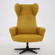 1970s Swivel Wing Chair, Czechoslovakia