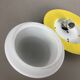 Metal opaline glass wall light, yellow, Italy, 1960s