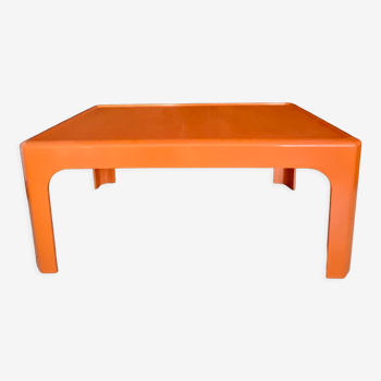 Vintage orange rectangle coffee table