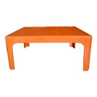 Vintage orange rectangle coffee table