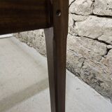 Teak coffee table with smoked glass 1970"