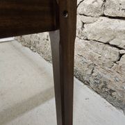 Teak coffee table with smoked glass 1970"