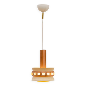 Lampe suspendue du milieu du siècle, Tchécoslovaquie, années 1970.