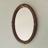 Vintage wooden mini mirror