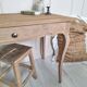 Antique oak side table in Louis XV style