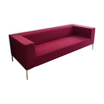 Allen MDF Italia pink sofa by Bruno Fattorini 1998