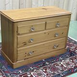 English chest of drawers in fir - early XXth