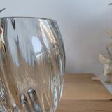 Round glass vase thick bottom