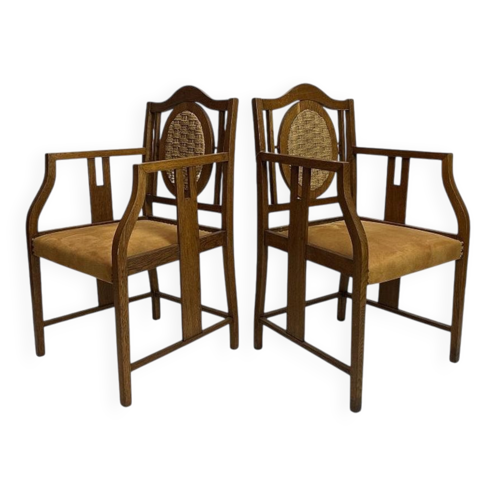 Armchairs by Hans Vollmer for Prag-Rudniker Korbwaren Vienna