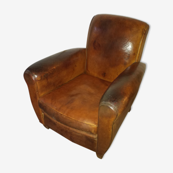 Leather club chair