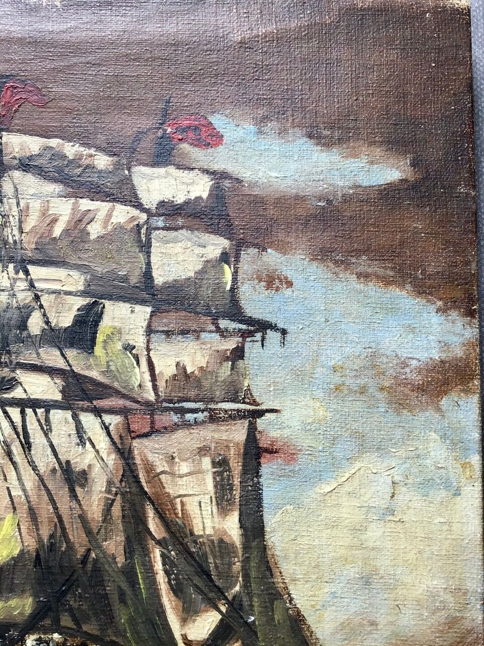 Ancient painting, Marine early 20th century