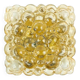 Large Amber Bubble Glass Ceiling Light/Flush Mount by Helena Tynell for Limburg, Germany, 1960s