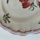 Assiette ancienne Lunéville – décor floral & insecte – vers 1840–1860