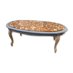Table basse ovale marbre
