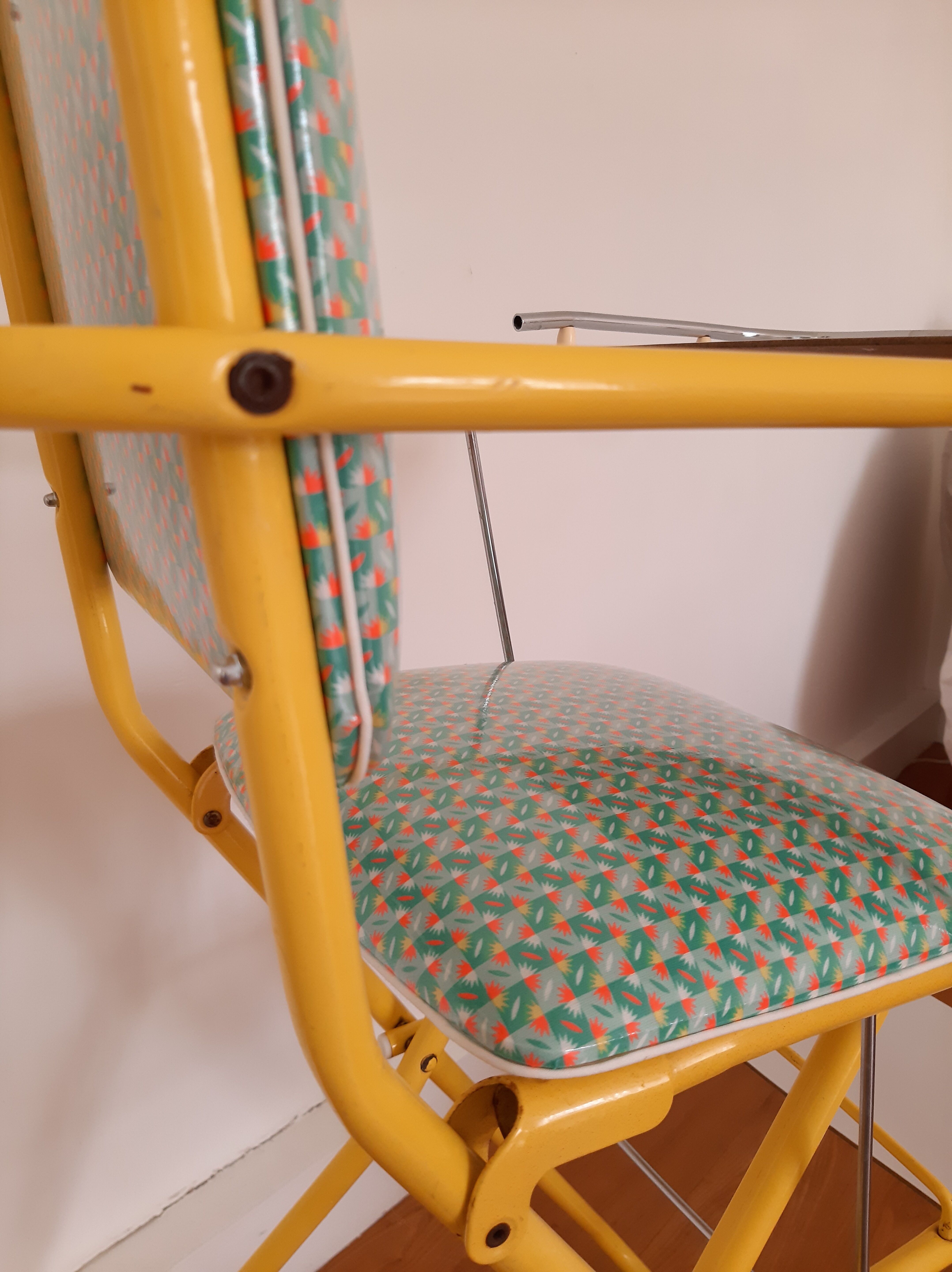 Chaise haute enfant vintage années 60/70