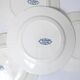 Terre de fer 8 Art Deco flat plates ALHAMBRA model blue SALINS
