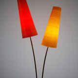 Vintage Stehlampe Cosack en fibre de verre Messing