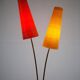 Vintage Stehlampe Cosack en fibre de verre Messing