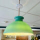 Opaline vintage green water suspension