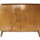 Art Deco enfilade in birch burl attributed to Jindřich Halabala, Czech.