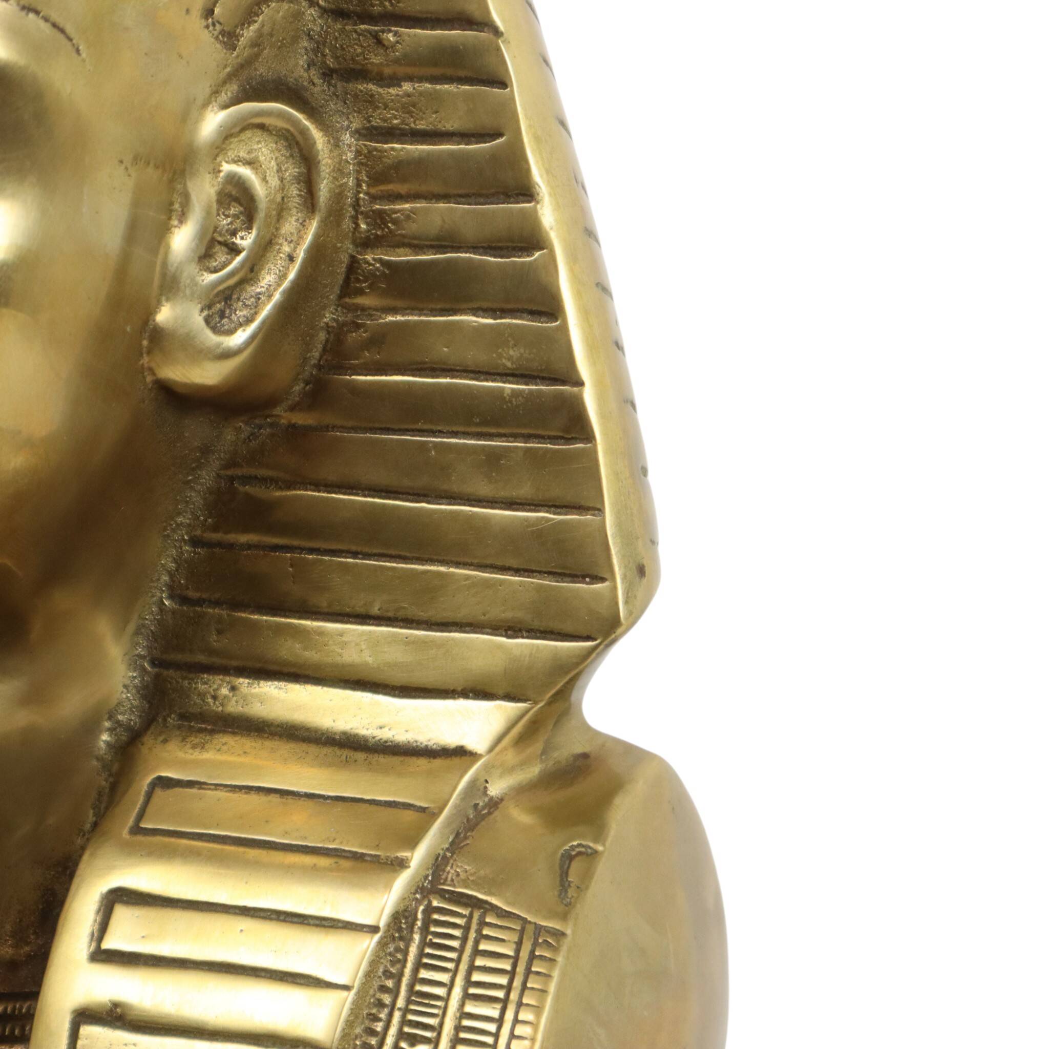 Vintage Brass Pharaoh Table Lamp Hollywood Regency 56cm