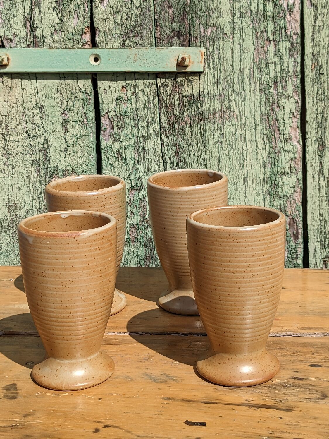 Mazagrans cups in artisanal stoneware by 4