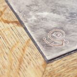 Gangso Scandinavian brutalen coffee table with Poul H. Poulsen Ceramic tiles