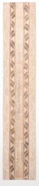 Turkish Pale Red & Cream Vintage Runner Rug, 71x378Cm