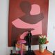 Painting on stretched canvas "can i hold you" 100x81cm