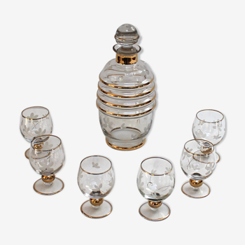 Carafe et ses 6 verres 1950