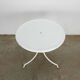Table de jardin ronde brocante en acier