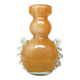 Postmodernism vase, orange glass, Łysa Góra Glassworks, Poland, 1970s