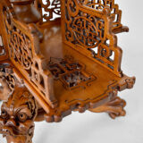 Japanese rotating library pedestal table by Gabriel Viardot, 1880