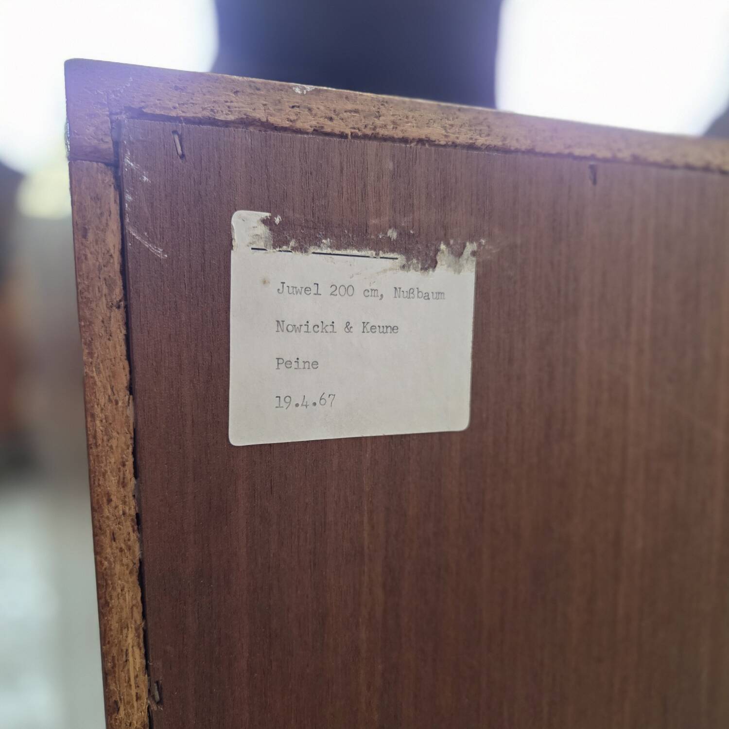 Vintage 60s - 70s German sideboard, walnut TV cabinet