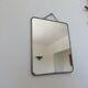 Old barber mirror with chain 50 years 60