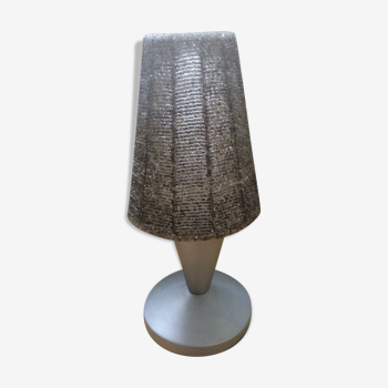 Lampe abat jour en perles