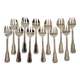 12 Silver-plated Oyster Forks from Ravinet d'Enfert