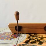 Vintage wall coat rack - 3 hooks