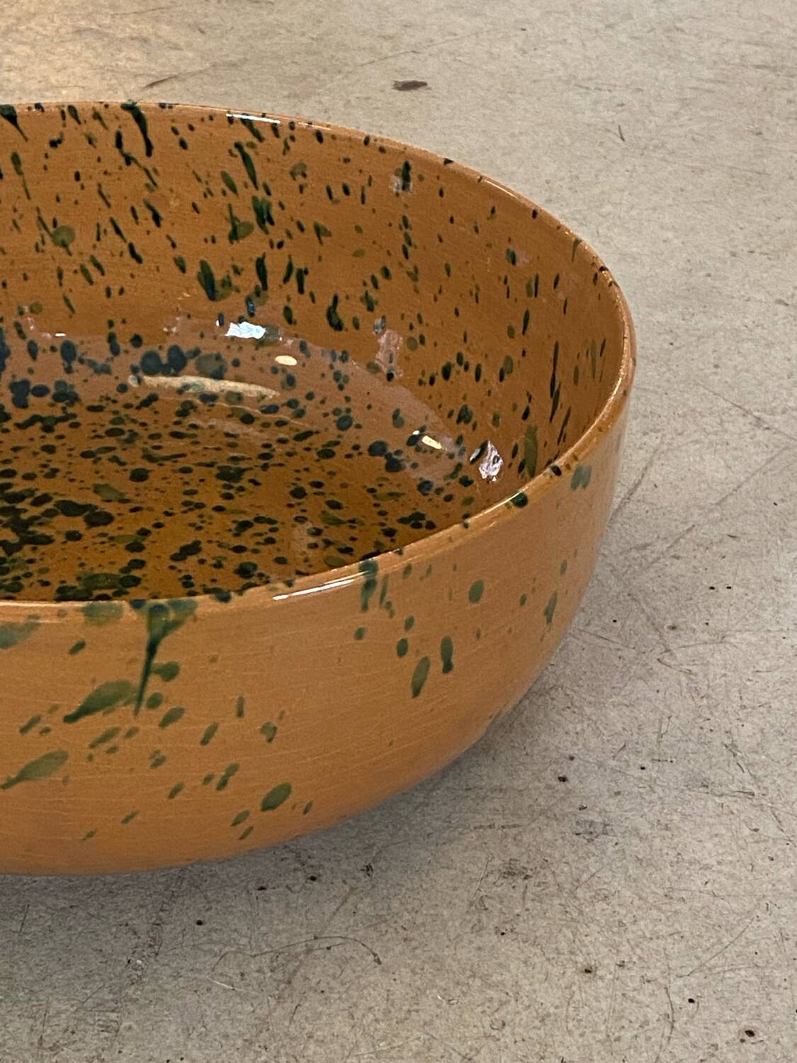 Terracotta salad bowl