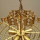 Brass chandelier, Danish design, 1970s, produced in Denmark